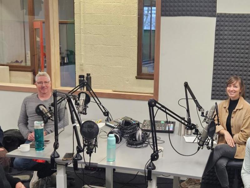 Foto Kelly in de opnamestudio